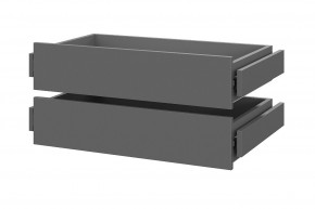 Шкаф ШК-5 + 2 полки + ящики (800) Графит в Коротчаево - korotchaevo.mebel24.online | фото