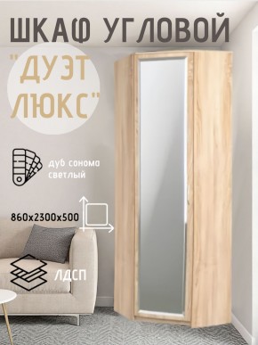 Шкаф угловой Дуэт Люкс с зеркалом в Коротчаево - korotchaevo.mebel24.online | фото 1
