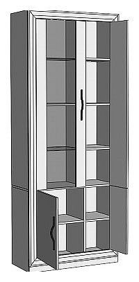 Шкаф-витрина Нобиле ШВтВ-ФСД-ФГК в Коротчаево - korotchaevo.mebel24.online | фото 2