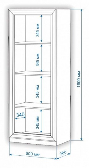 Шкаф-витрина Нобиле ВтН-ФСД в Коротчаево - korotchaevo.mebel24.online | фото 2
