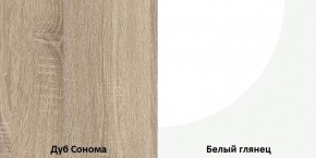 СОФИ Гостиная (модульная) дуб сонома/белый глянец в Коротчаево - korotchaevo.mebel24.online | фото 4