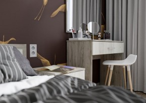 Спальня Гармония Дуб крафт серый/Дуб крафт белый в Коротчаево - korotchaevo.mebel24.online | фото 8