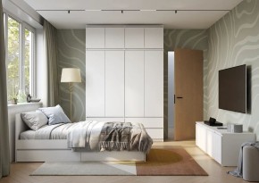 Спальня Симпл (белая) модульная в Коротчаево - korotchaevo.mebel24.online | фото 49
