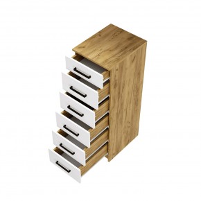 Спальный гарнитур Евро (модульный) Крафт/Белый в Коротчаево - korotchaevo.mebel24.online | фото 13