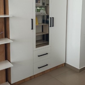 Спальный гарнитур Евро (модульный) Крафт/Белый в Коротчаево - korotchaevo.mebel24.online | фото 30