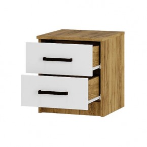 Спальный гарнитур Евро (модульный) Крафт/Белый в Коротчаево - korotchaevo.mebel24.online | фото 4