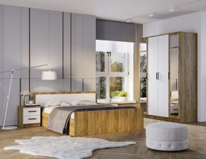 Спальный гарнитур Евро (модульный) Крафт/Белый в Коротчаево - korotchaevo.mebel24.online | фото 8