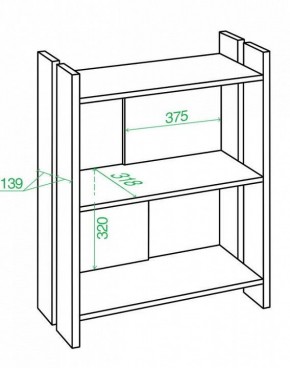 Стеллаж Домино Лайт СТЛ-ОН в Коротчаево - korotchaevo.mebel24.online | фото 3