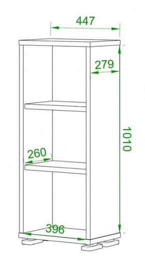 Стеллаж Домино нельсон ПУ-10-1 в Коротчаево - korotchaevo.mebel24.online | фото 2