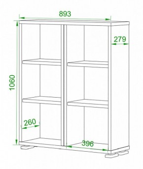 Стеллаж Домино нельсон ПУ-50-1 в Коротчаево - korotchaevo.mebel24.online | фото 2