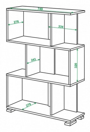 Стеллаж Домино нельсон СЛ-5-3 в Коротчаево - korotchaevo.mebel24.online | фото 2