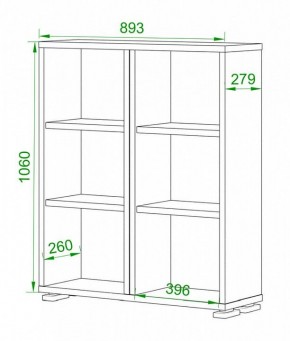 Стеллаж Домино ПУ-50-1 в Коротчаево - korotchaevo.mebel24.online | фото 2