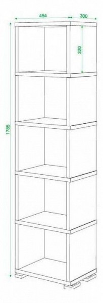 Стеллаж Домино СБ-15/5 в Коротчаево - korotchaevo.mebel24.online | фото 3