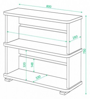 Стеллаж Домино СБ-25/2 в Коротчаево - korotchaevo.mebel24.online | фото 3