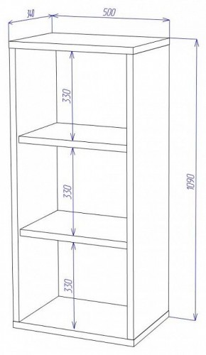 Стеллаж Домино СУ(ш1в1) в Коротчаево - korotchaevo.mebel24.online | фото 2