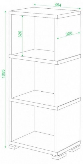 Стеллаж-колонка Домино СБ-15/3 в Коротчаево - korotchaevo.mebel24.online | фото 3