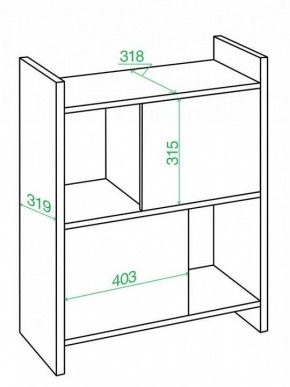 Стеллаж комбинированный Домино Лайт СТЛ-3Н в Коротчаево - korotchaevo.mebel24.online | фото 3