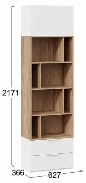 Стеллаж комбинированный Порто Исп. 2 ТД-393.07.20 в Коротчаево - korotchaevo.mebel24.online | фото 5