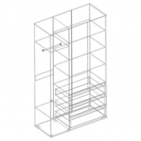 СТИЛ Шкаф 3-ств с 3 ящиками в Коротчаево - korotchaevo.mebel24.online | фото 2