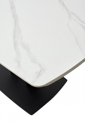 Стол ALATRI 120 MATT WHITE MARBLE SOLID CERAMIC / BLACK, ®DISAUR в Коротчаево - korotchaevo.mebel24.online | фото 11