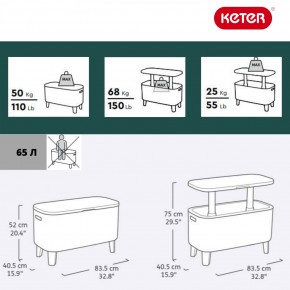 Стол Беви Бар (Bevy Bar Large Cool Bar), коричневый в Коротчаево - korotchaevo.mebel24.online | фото 2
