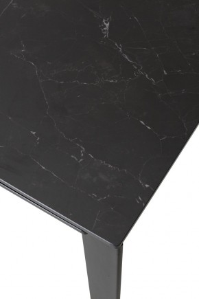 Стол CORNER 120 MATT BLACK MARBLE SOLID CERAMIC / BLACK, ®DISAUR в Коротчаево - korotchaevo.mebel24.online | фото 5