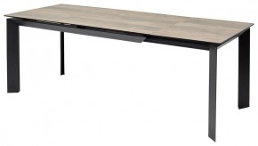 Стол CREMONA 180 KL-61 Под дерево, итальянская керамика / черный каркас, ®DISAUR в Коротчаево - korotchaevo.mebel24.online | фото 1