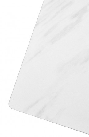 Стол FONDI 180 MARBLES KL-99 Белый мрамор матовый, итальянская керамика/ черный каркас, ®DISAUR в Коротчаево - korotchaevo.mebel24.online | фото 6