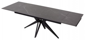 Стол FORIO 160 MATT BLACK MARBLE SOLID CERAMIC / BLACK, ®DISAUR в Коротчаево - korotchaevo.mebel24.online | фото 5