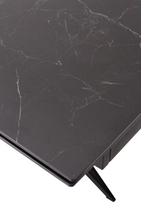 Стол FORIO 160 MATT BLACK MARBLE SOLID CERAMIC / BLACK, ®DISAUR в Коротчаево - korotchaevo.mebel24.online | фото 9