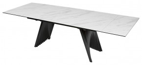 Стол IVAR 200 MARBLES KL-99 Белый мрамор, итальянская керамика, ®DISAUR в Коротчаево - korotchaevo.mebel24.online | фото 1