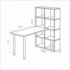 Стол компьютерный Bartolo в Коротчаево - korotchaevo.mebel24.online | фото 2