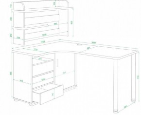 Стол компьютерный Домино нельсон СР-145М в Коротчаево - korotchaevo.mebel24.online | фото 2