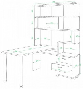 Стол компьютерный Домино нельсон СР-420/130 в Коротчаево - korotchaevo.mebel24.online | фото 2