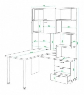 Стол компьютерный Домино нельсон СР-500М140 в Коротчаево - korotchaevo.mebel24.online | фото 3