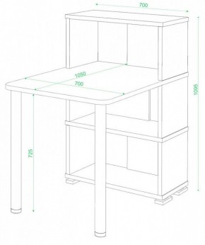 Стол компьютерный Домино СБ-10М/3 в Коротчаево - korotchaevo.mebel24.online | фото 2