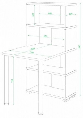 Стол компьютерный Домино СБ-10М/4 в Коротчаево - korotchaevo.mebel24.online | фото 2