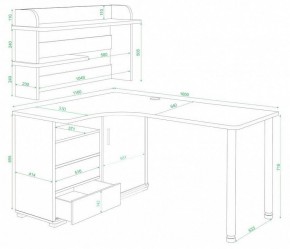 Стол компьютерный Домино СР-145М в Коротчаево - korotchaevo.mebel24.online | фото 2