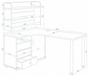 Стол компьютерный Домино СР-145М в Коротчаево - korotchaevo.mebel24.online | фото 2