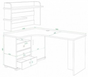 Стол компьютерный Домино СР-165 в Коротчаево - korotchaevo.mebel24.online | фото 2