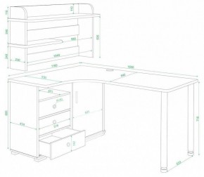 Стол компьютерный Домино СР-165М в Коротчаево - korotchaevo.mebel24.online | фото 2