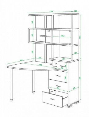 Стол компьютерный Домино СР-320 в Коротчаево - korotchaevo.mebel24.online | фото 5