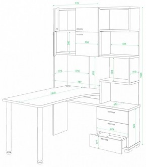 Стол компьютерный Домино СР-500М/190 в Коротчаево - korotchaevo.mebel24.online | фото 2