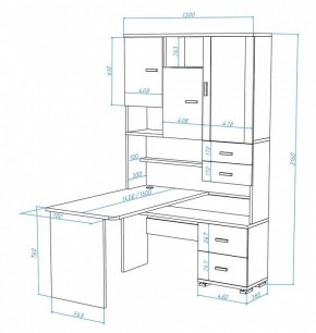 Стол компьютерный Домино СР-620/140 в Коротчаево - korotchaevo.mebel24.online | фото 3