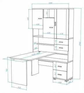 Стол компьютерный Домино СР-620-160 в Коротчаево - korotchaevo.mebel24.online | фото 2