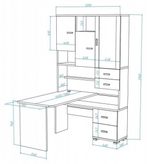 Стол компьютерный Домино СР-620/180 в Коротчаево - korotchaevo.mebel24.online | фото 2