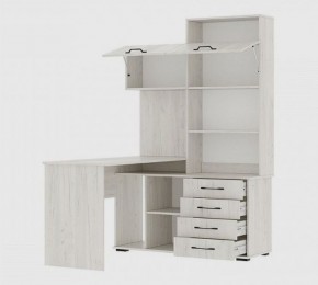 Стол компьютерный "ПКС-11" ЛЕВЫЙ (дуб крафт белый) в Коротчаево - korotchaevo.mebel24.online | фото 2