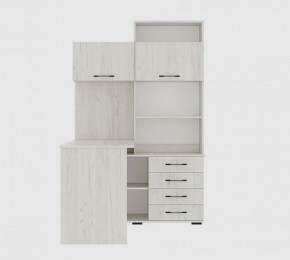 Стол компьютерный "ПКС-11" ЛЕВЫЙ (дуб крафт белый) в Коротчаево - korotchaevo.mebel24.online | фото 3