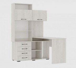 Стол компьютерный "ПКС-11" ПРАВЫЙ (дуб крафт белый) в Коротчаево - korotchaevo.mebel24.online | фото