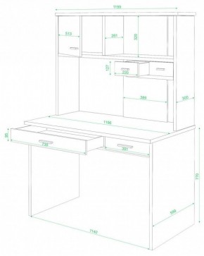 Стол компьютерный СК-60 в Коротчаево - korotchaevo.mebel24.online | фото 2